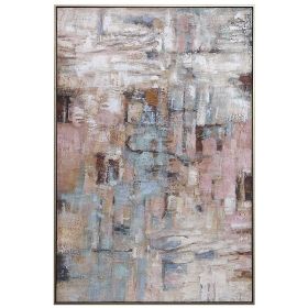 Hand painted Simple Easy abstract oil painting Modern Neutral Color Nordic Wall Art Texture Minimal Oil Painting on Canvas (size: 50X70cm)