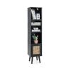 Freestanding 4-Tier 54" Tall Bookcase
