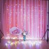 1pc; Window String Lights; Christmas Decoration 100/200/300 LED Remote Control USB Wedding Garland Curtain Lamp 3M/9.8Ft Fairy Lights