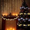 Christmas Decorations Ribbon Led Light String Button Electronic Battery Remote Control Battery Box Solar Light Belt