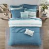 8 Piece Printed Seersucker Comforter and Quilt Set Collection