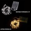 2/5/10m Pearl Wire Copper String Light Christmas Valentine Wedding Decoration for Home Wedding Party Mariage Garland Decoration