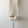 Cat Hammock Vintage Macrame Hanging Cat Beds Tassel Baskets