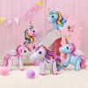 60cm 3D Unicorn Balloon Foil Inflatable Rainbow Birthday Balloons Wedding Baby Shower Kid Birthday Party Decorations Globos Gift